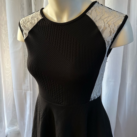 Black and White Lace Dress - Picture 2 of 6